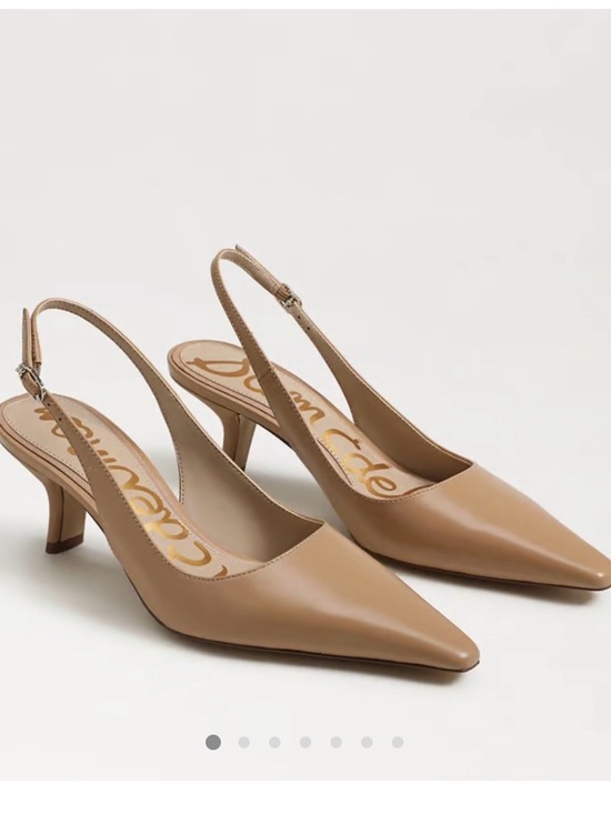 Sam Edelman Pointed Toe Slingback Kitten Heels in Tan main image 2